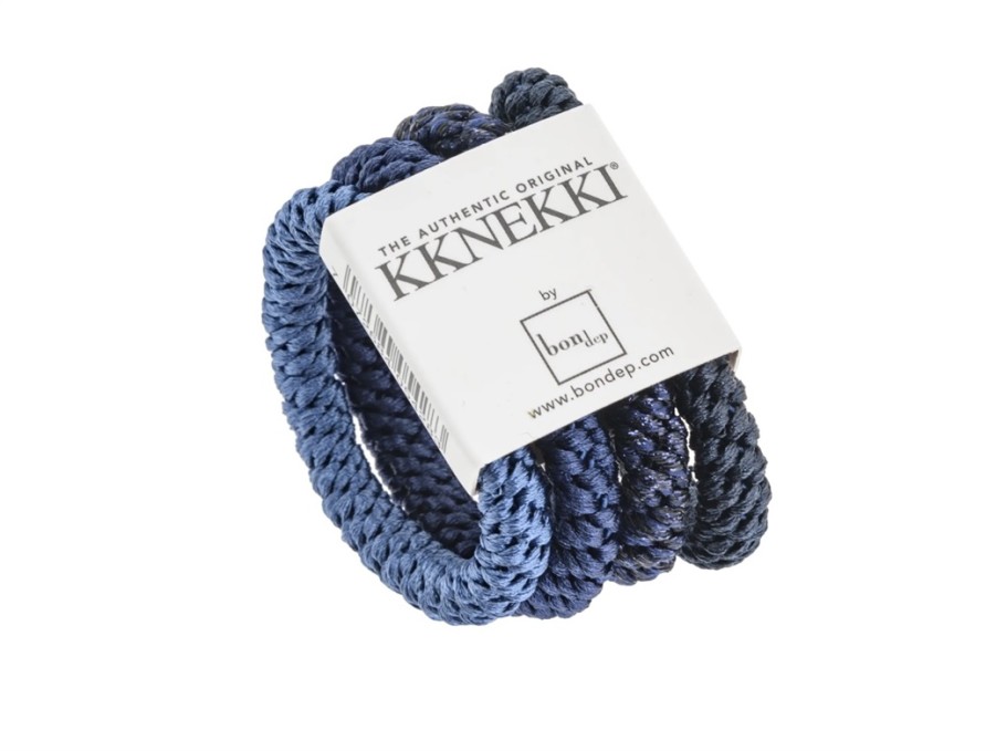 Online Kknekki Kknekki Hair Ties Dark Blue Mix (4-Pack)