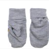 Best Joha Joha Light Grey Melange Mittens Wool