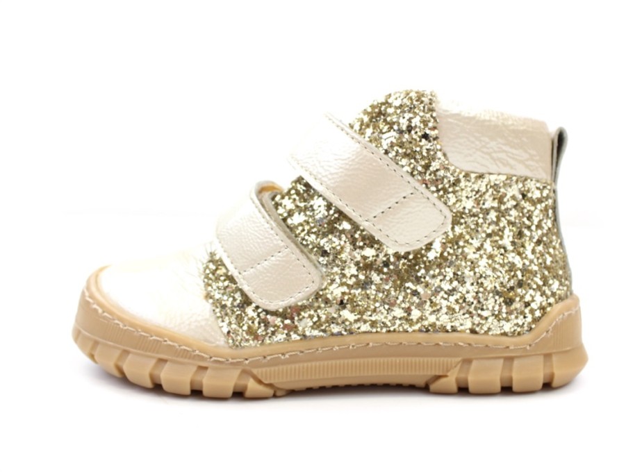 Online Angulus Angulus Shoes Butter/Champ Glitter With Velcro