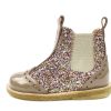 New Angulus Angulus Nougat Multi Glitter Ankle Boots With Perforated Pattern