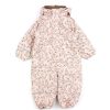 Clearance Celavi Celavi Rainsuit Peach Whip Flowers With Fleece Lining