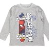 Best Name It Name It Grey Melange Spiderman Top