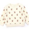 Best Lil Atelier Lil Atelier Whitecap Gray/Cherries Sweatshirt