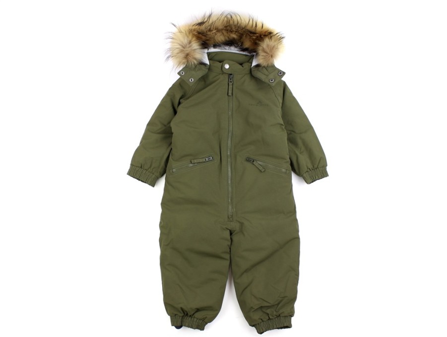 New Ver de Terre Ver De Terre Dark Olive Snowsuit