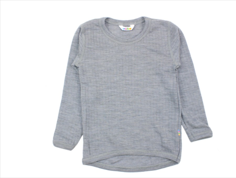 Online Joha Joha Light Grey Melange Blouse Merino Wool