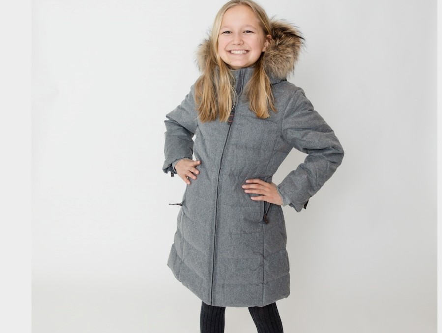 Best Ver de Terre Ver De Terre Winter Coat Grey Melange