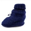 Clearance Joha Joha Booties Dark Blue Melange Merino Wool