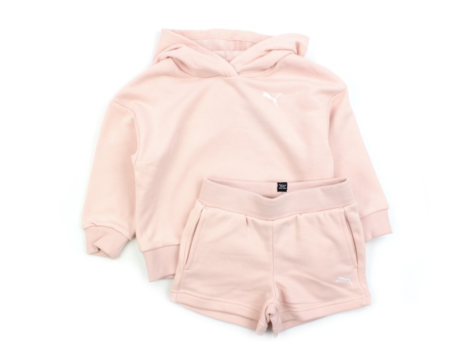 Online Puma Puma Rose Dust Sweatset With Hoodie And Shorts