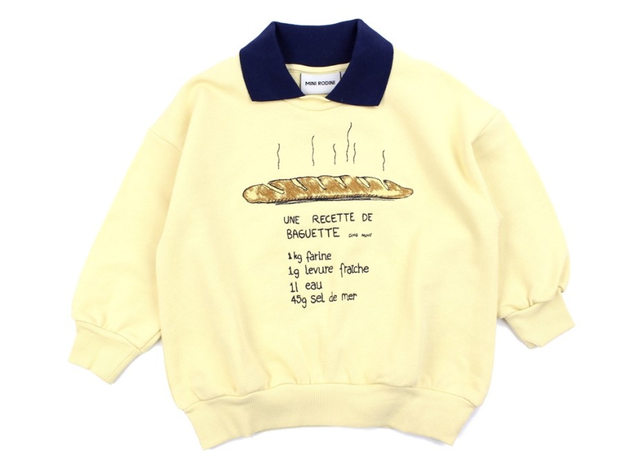 Hot Mini Rodini Mini Rodini Yellow Baguette Sweatshirt