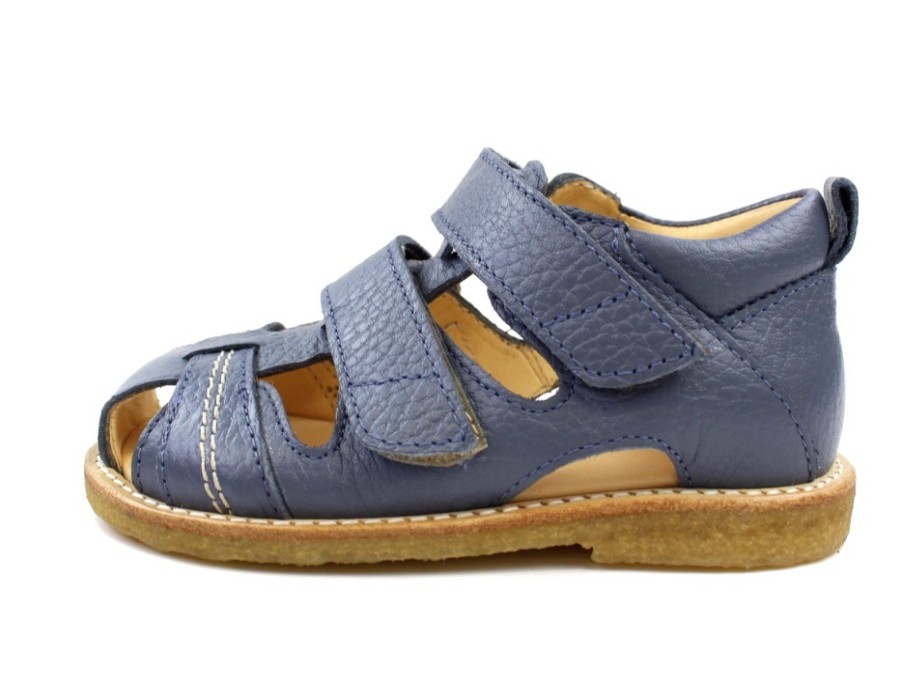 Hot Angulus Angulus Sandal Denim Blue With Velcro