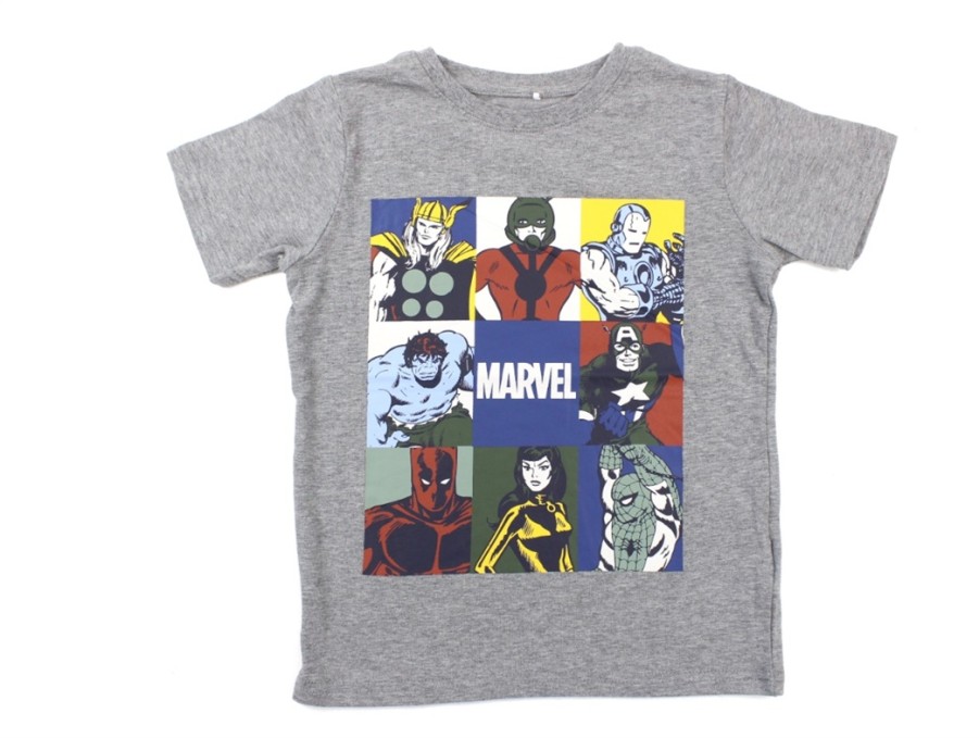 Online Name It Name It T-Shirt Grey Melange Marvel