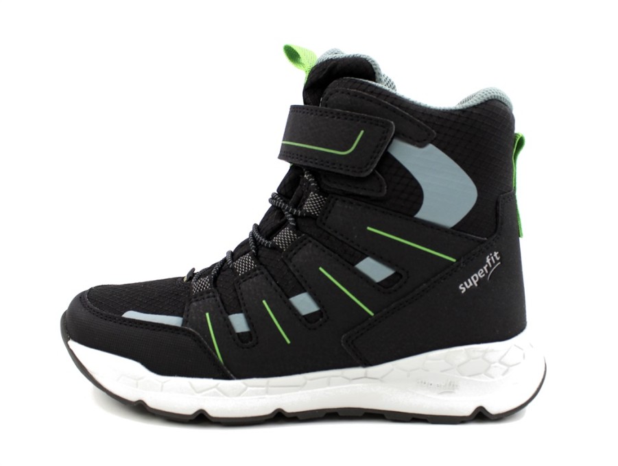 Clearance Superfit Superfit Black/Green Winter Boot Free Ride With Gore-Tex