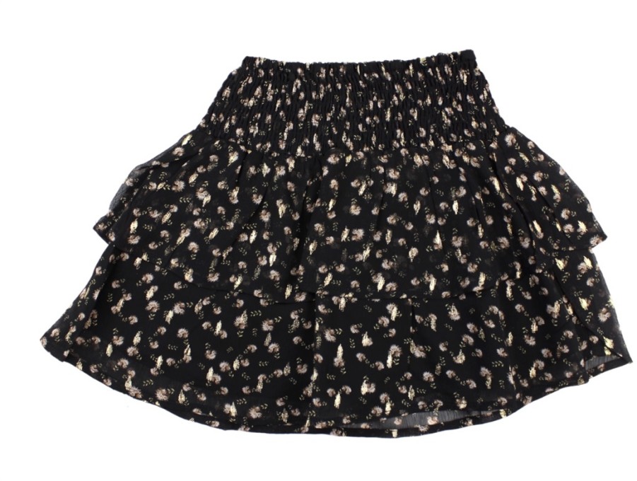 New Petit by Sofie Schnoor Sofie Schnoor Girls Skirt Black Flower