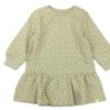 Online Lil Atelier Lil Atelier Sweat Dress Moss Gray Flowers