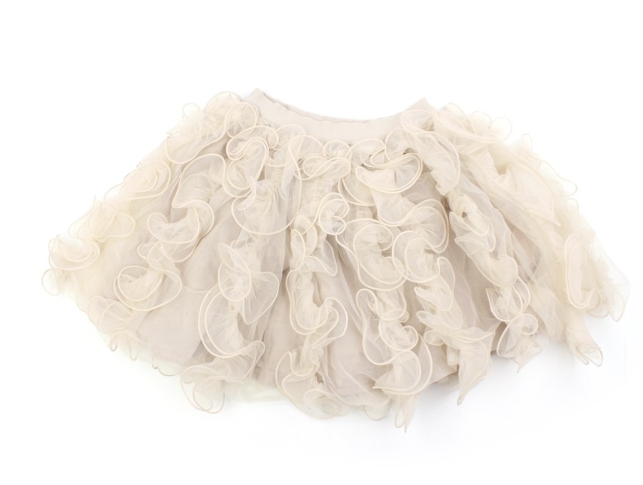 Hot MarMar Copenhagen Marmar Cream Taupe Ballerina Frill Skirt Solvig